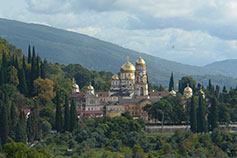 Абхазия. Новый Афон. Фото собора во имя святого Великомученика и целителя Пантелеймона